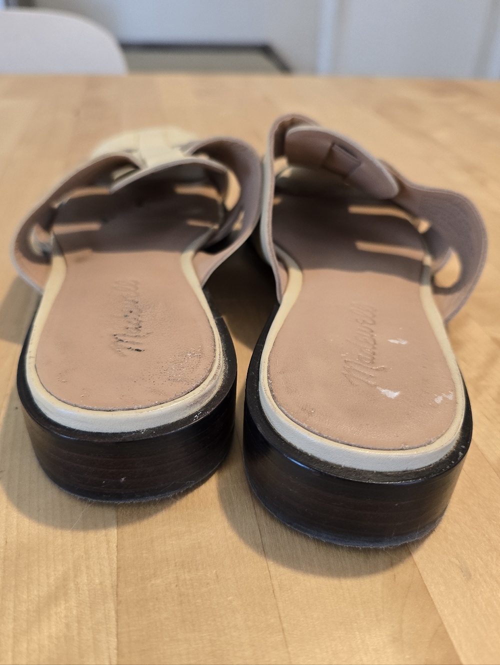 Madewell The Dixson Fisherman Mule Buttered Scone Size 9 - Picture 3 of 9